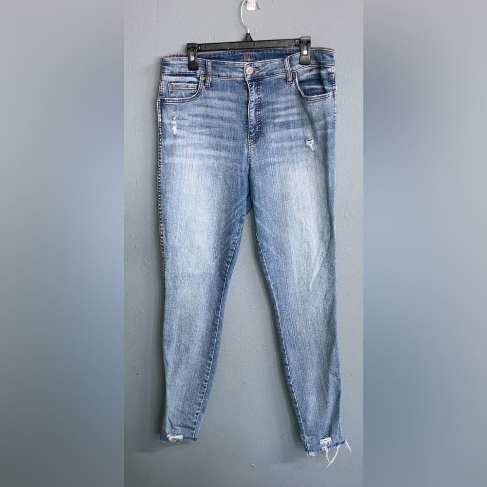Kut from the Kloth “Fab ab high rise skinny” Blue Women's Jeans size 14 #713